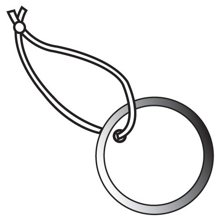 Bsc Preferred 1-1/2'' Metal Rim Tags - Pre-Strung, 100PK BUY00015878